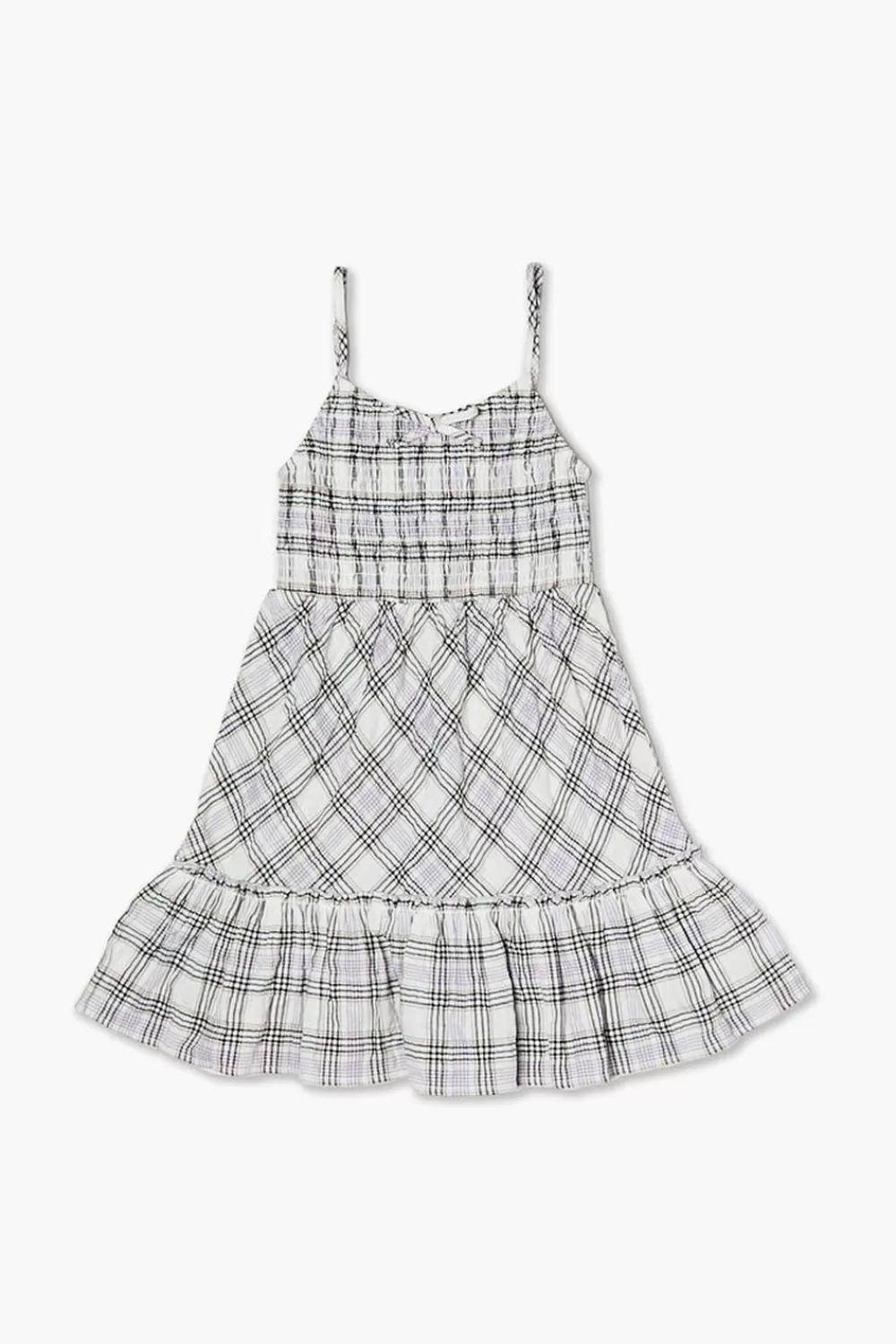 Dresses + Rompers>Forever 21 Girls Plaid Cami Dress (Kids) Cream/Multi