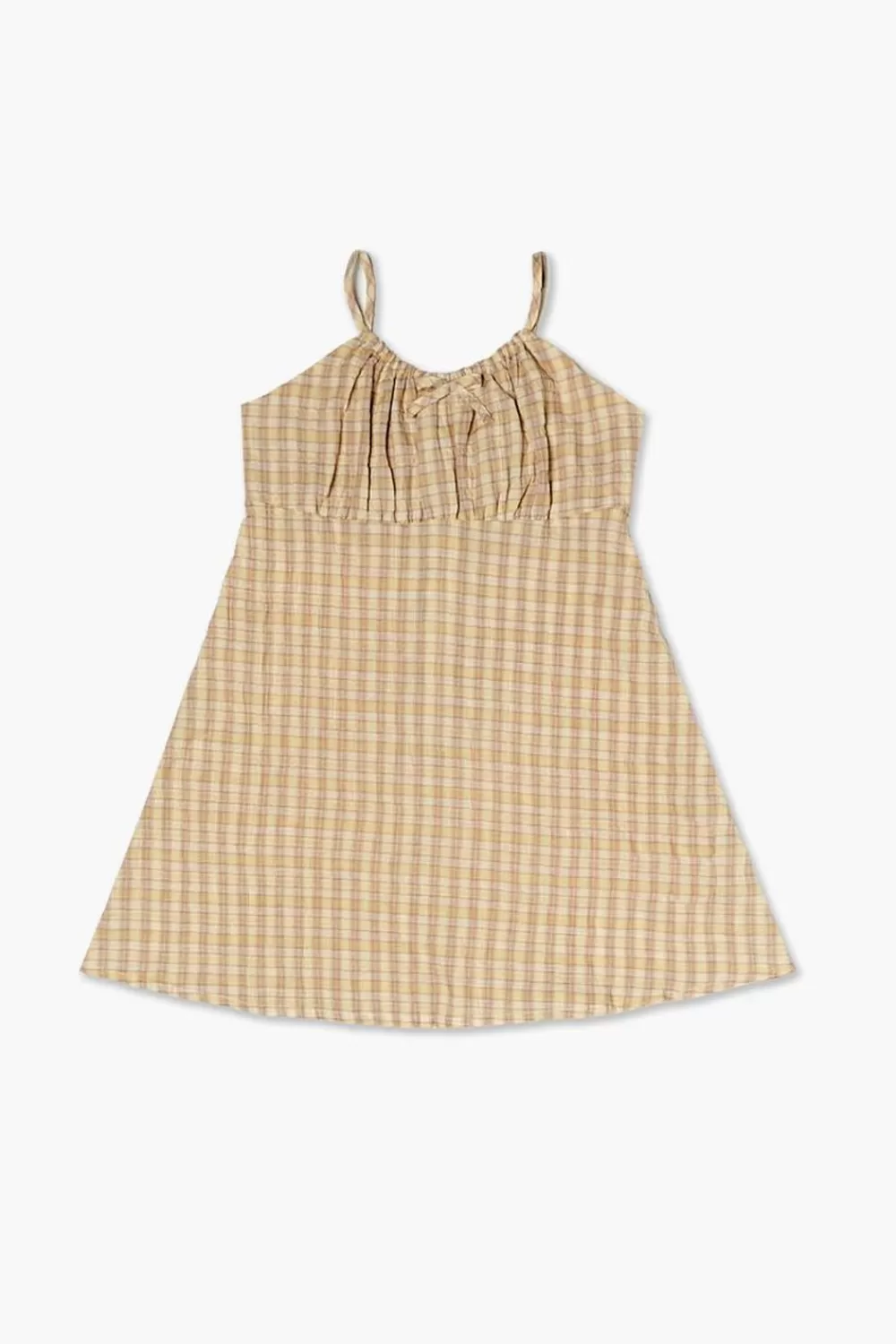Dresses + Rompers>Forever 21 Girls Plaid Cami Dress (Kids) Cream/Multi