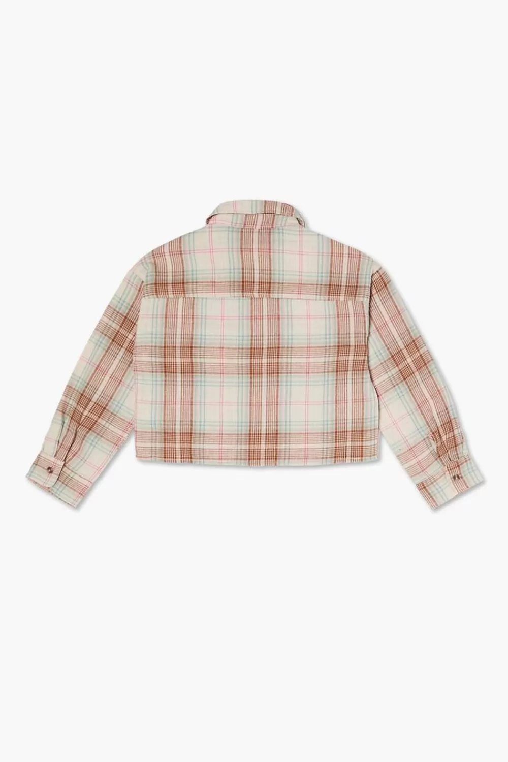 Tops>Forever 21 Girls Plaid Shirt (Kids) Pink/Multi