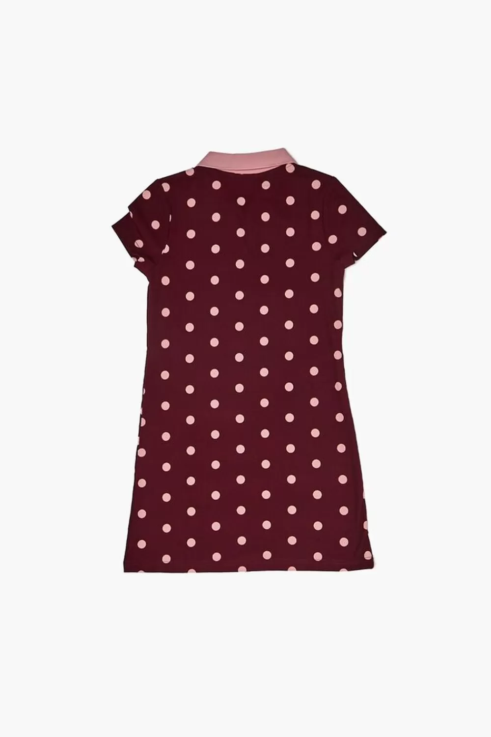 Dresses + Rompers>Forever 21 Girls Polka Dot Dress (Kids) Burgundy/Pink