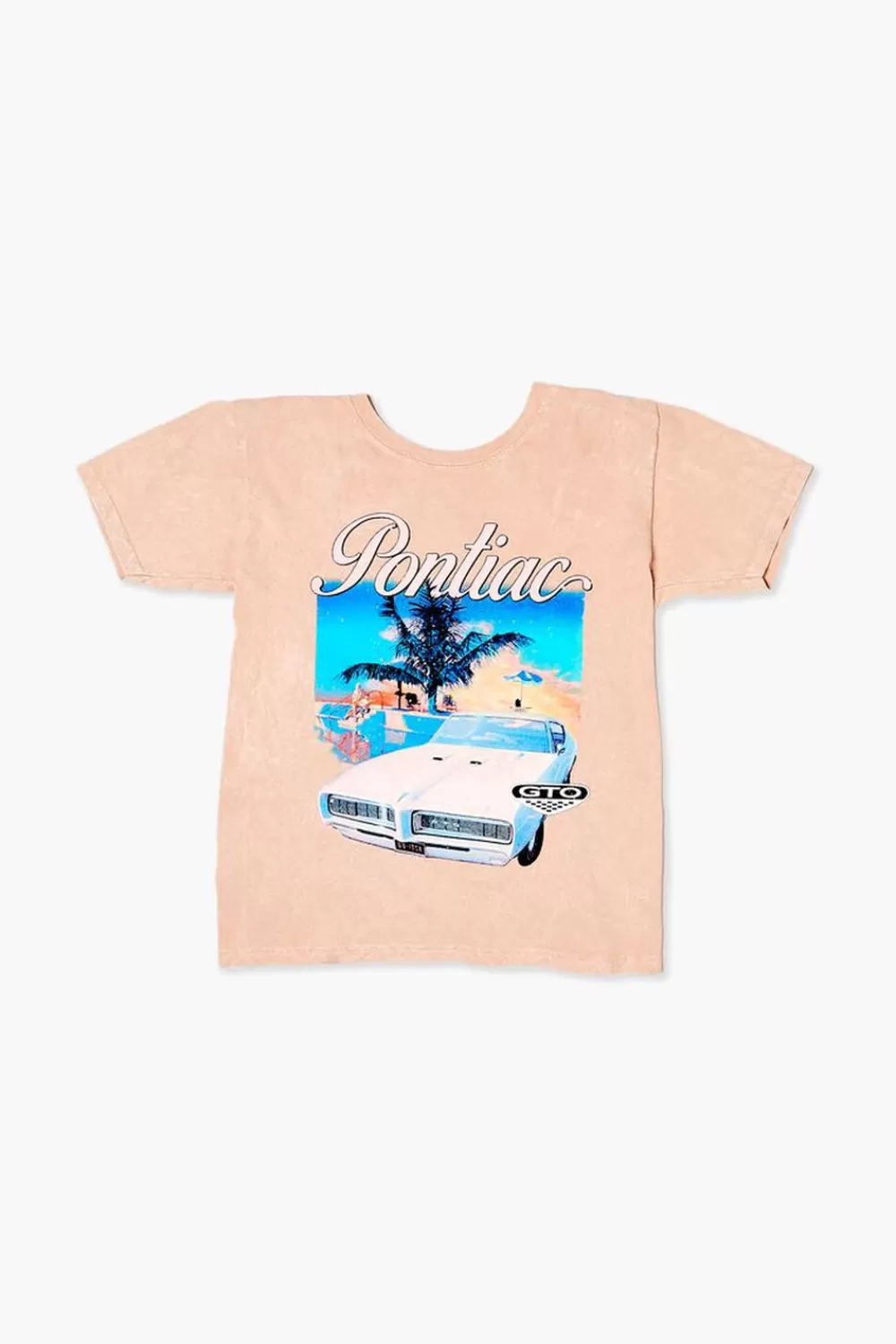 Tops>Forever 21 Girls Pontiac Graphic Tee (Kids) Pink/Multi