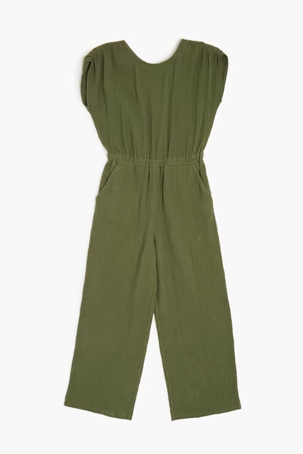 Dresses + Rompers>Forever 21 Girls Sleeveless Jumpsuit (Kids) Olive
