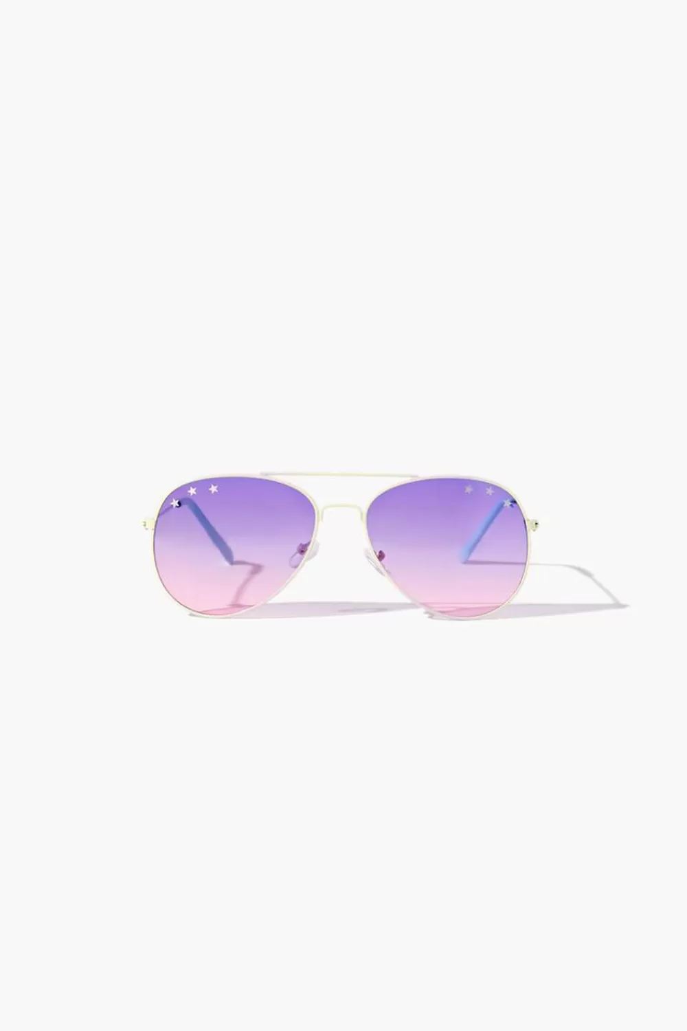 Accessories>Forever 21 Girls Star Aviator Sunglasses (Kids) Purple/Multi
