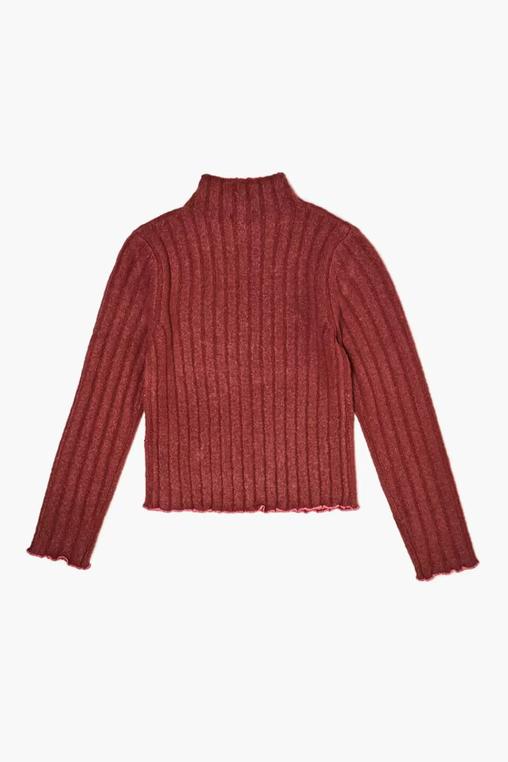 Sweaters + Cardigans>Forever 21 Girls Star Print Sweater (Kids) Burgundy/Pink