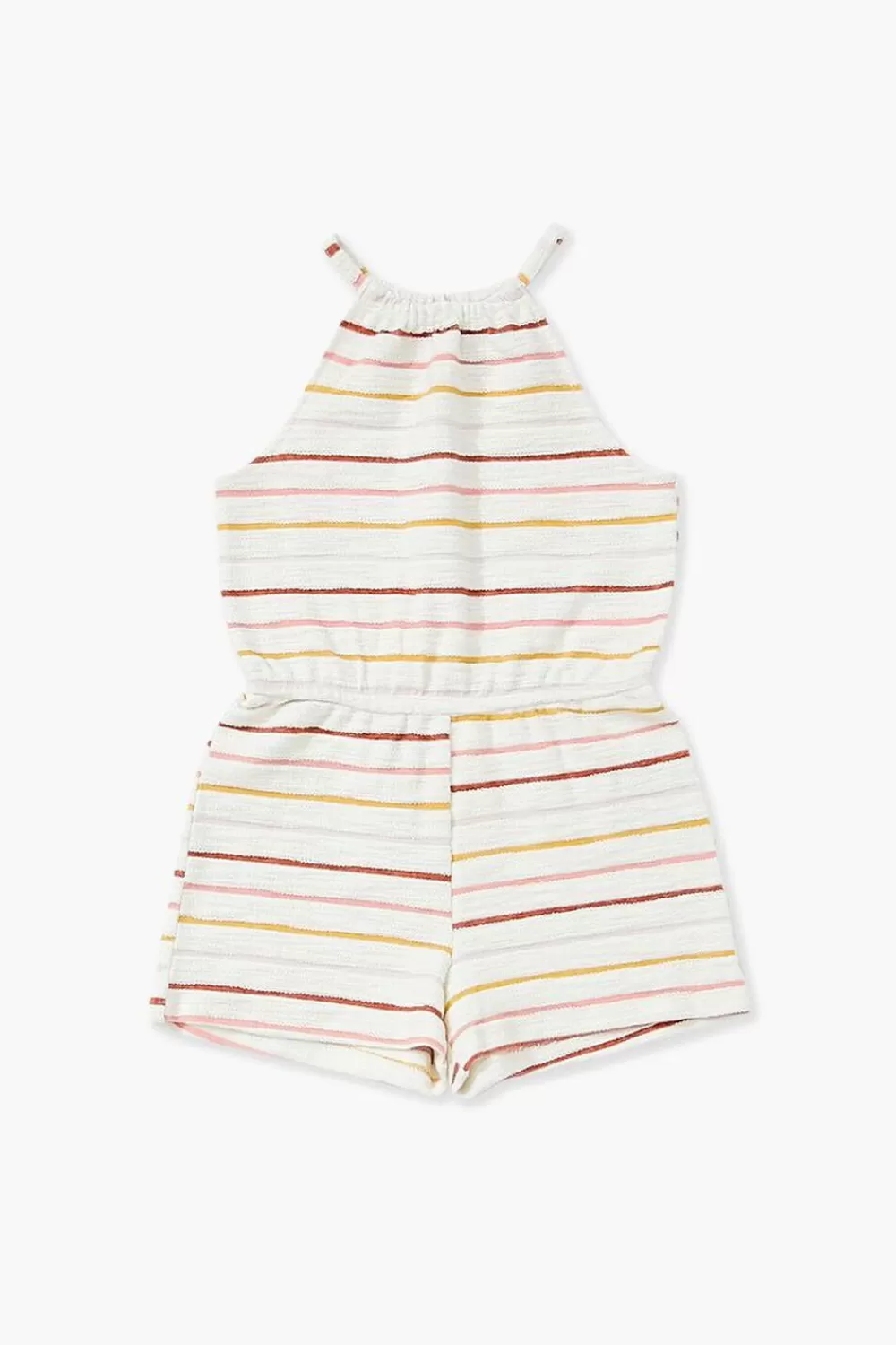 Dresses + Rompers>Forever 21 Girls Striped Romper (Kids) Beige/Multi