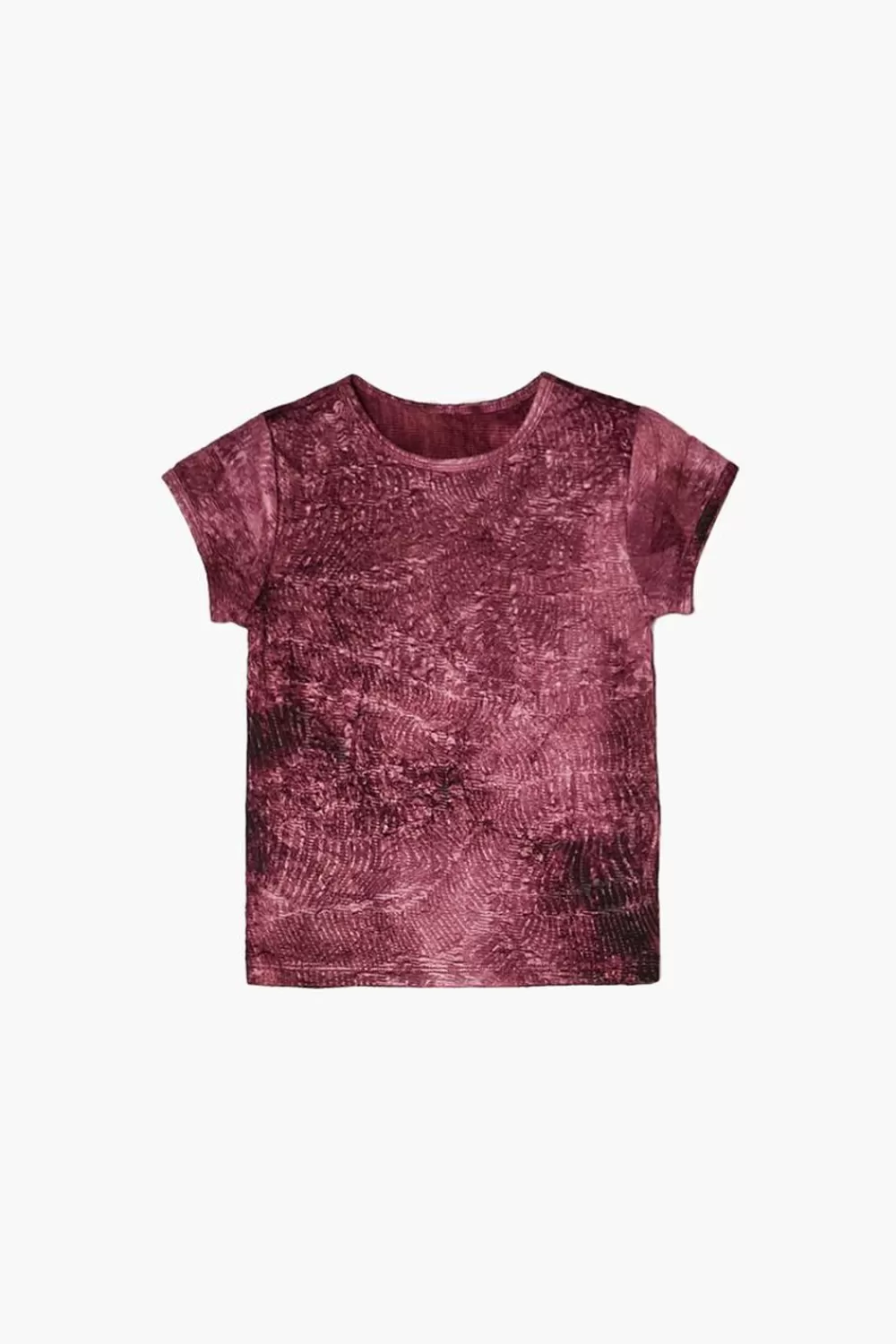 Tops>Forever 21 Girls Tie-Dye Crew Tee (Kids) Mauve/Multi