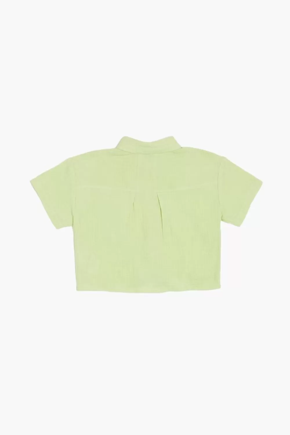 Tops>Forever 21 Girls Tie-Front Shirt (Kids) Green