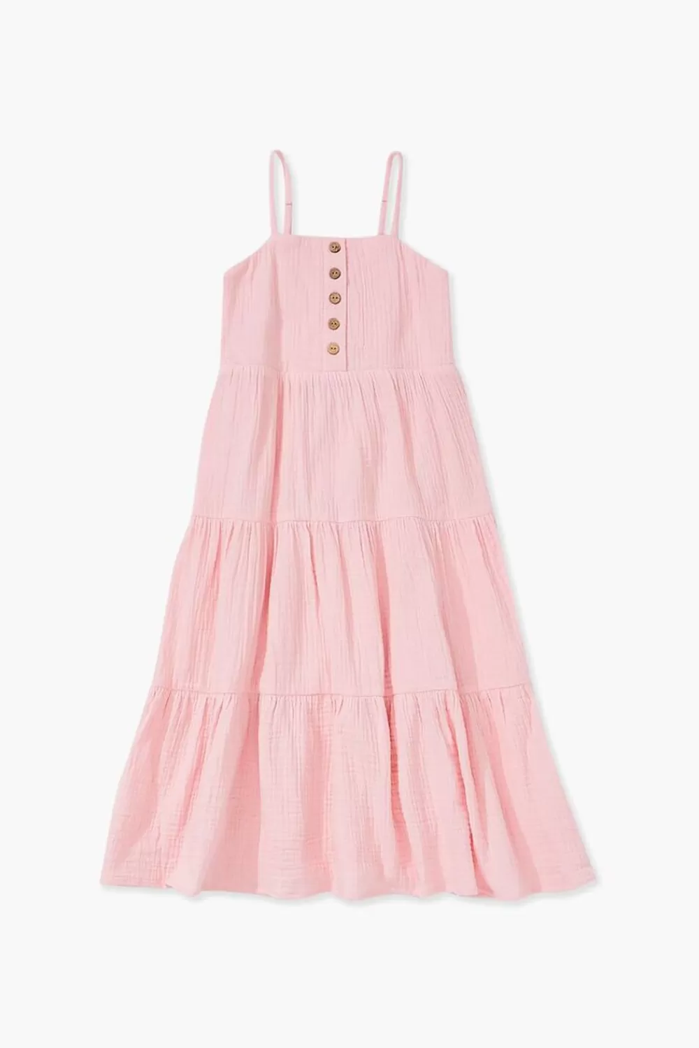 Dresses + Rompers>Forever 21 Girls Tiered Cami Dress (Kids) Light Pink