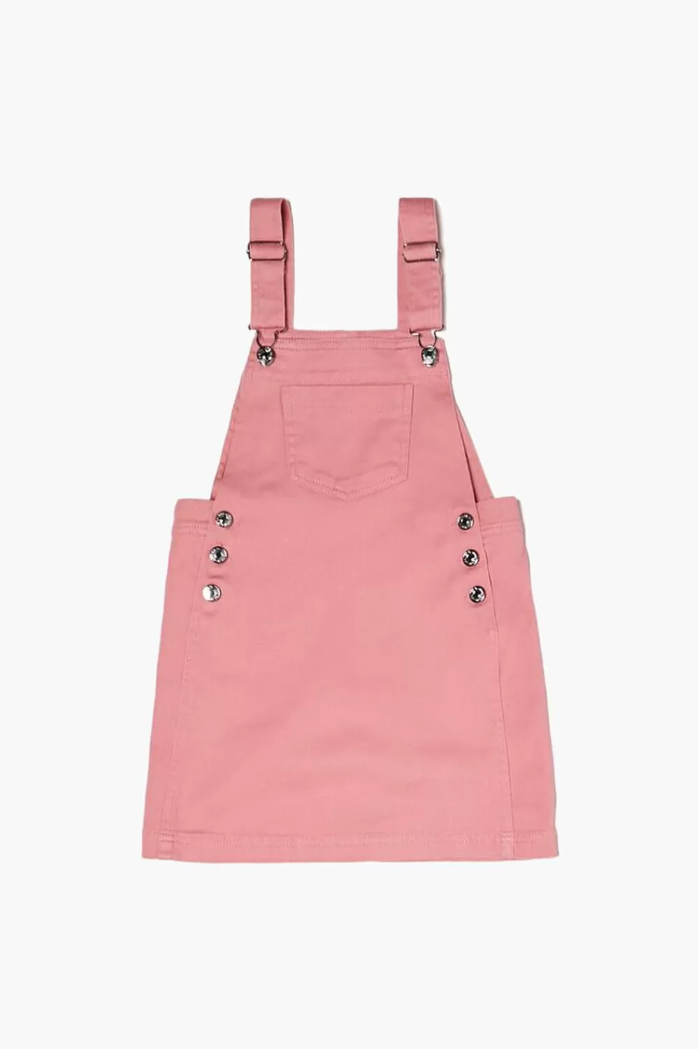 Dresses + Rompers>Forever 21 Girls Twill Overall Dress (Kids) Blush