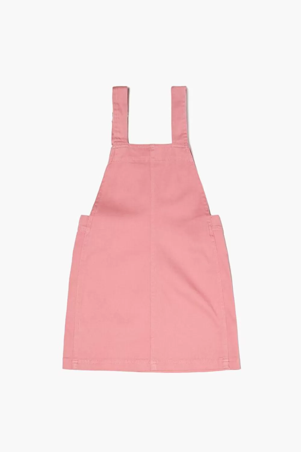 Dresses + Rompers>Forever 21 Girls Twill Overall Dress (Kids) Blush