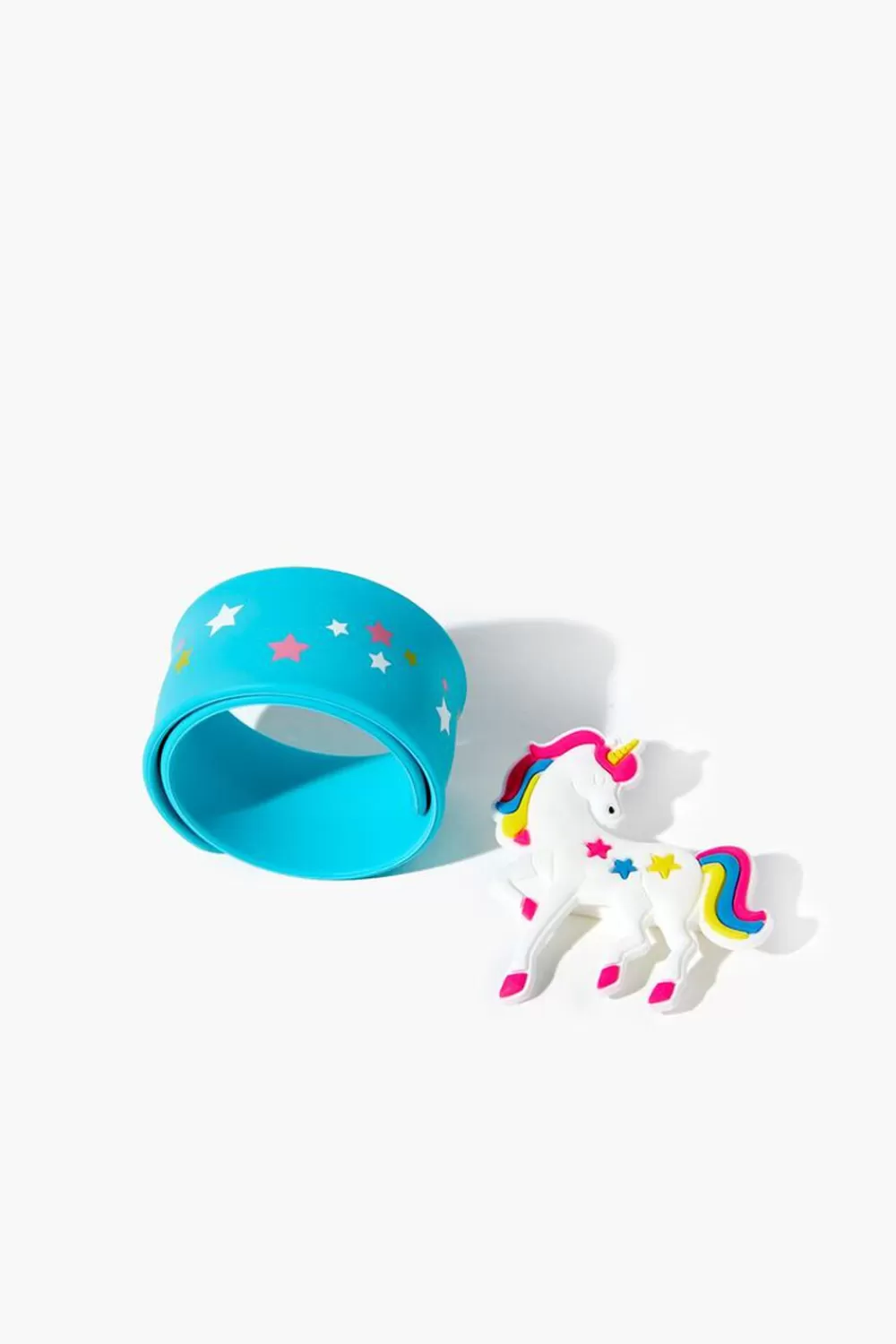 Accessories>Forever 21 Girls Unicorn Snap Bracelet (Kids) White/Blue