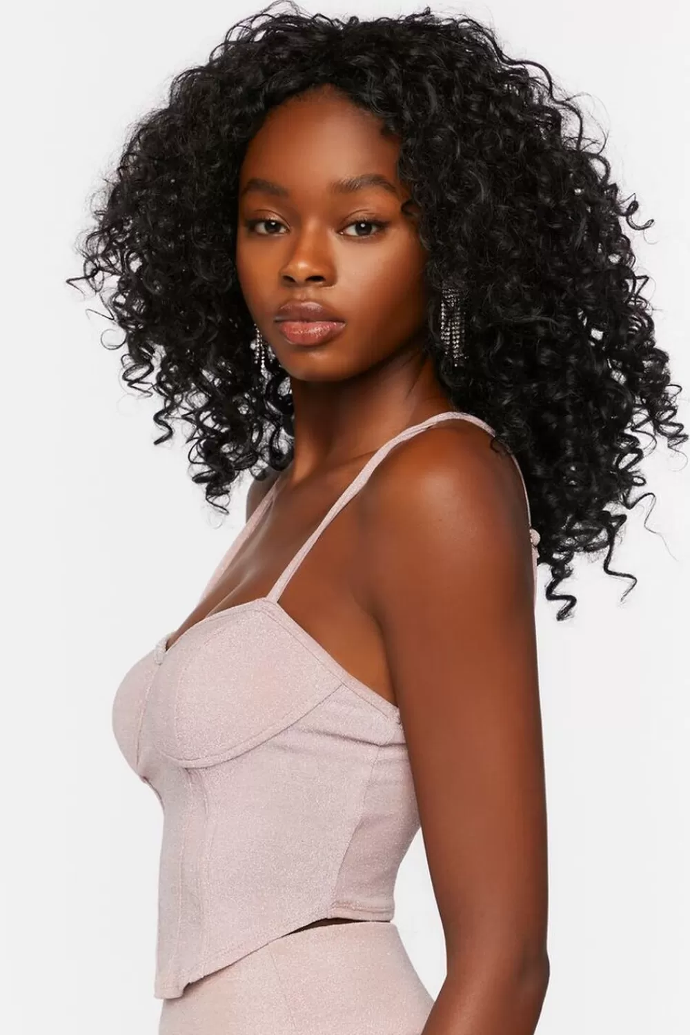 Forever 21 Glitter Bustier Cami | Women Tops