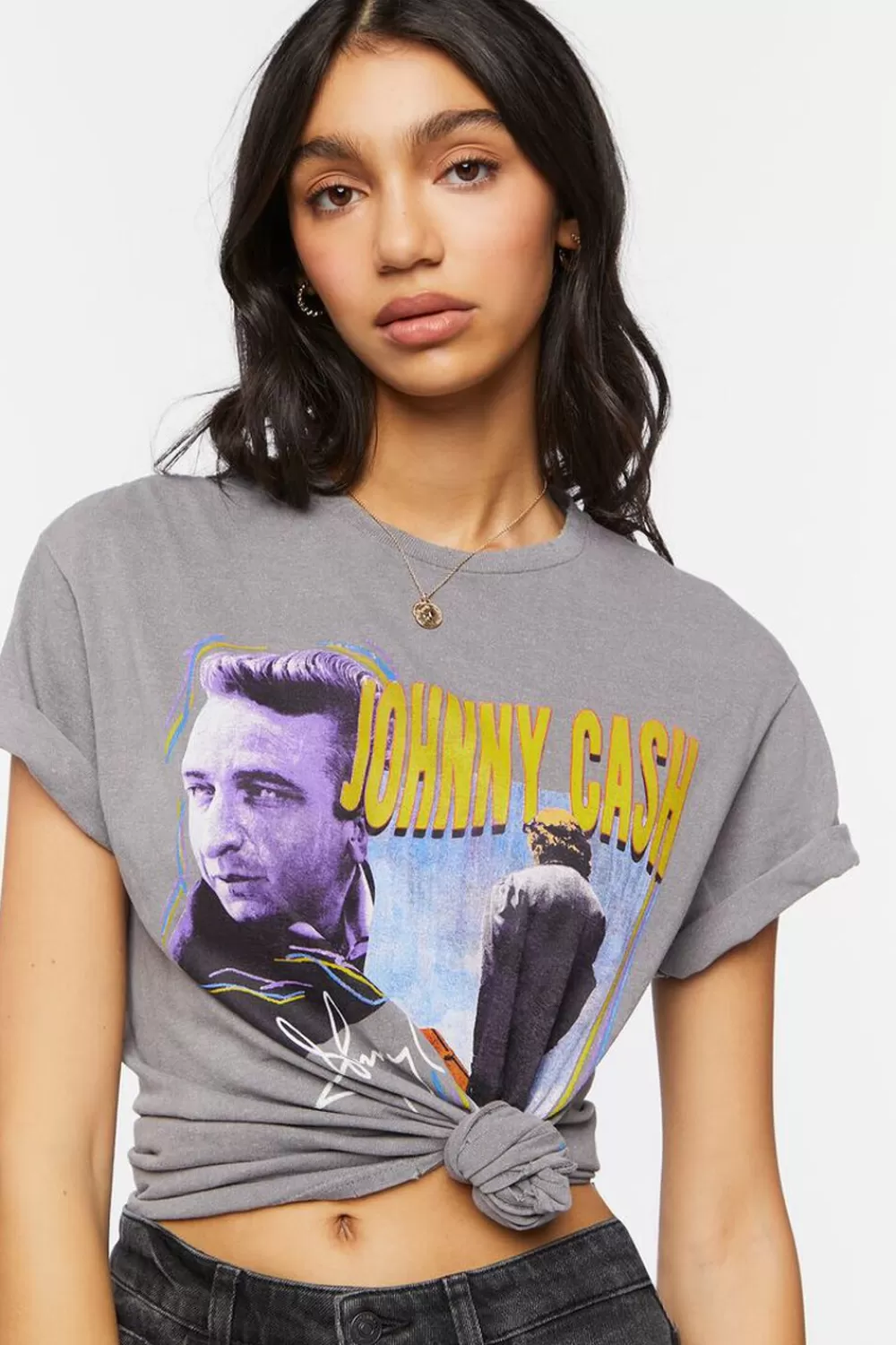 Forever 21 Johnny Cash Graphic Tee | Women Tops