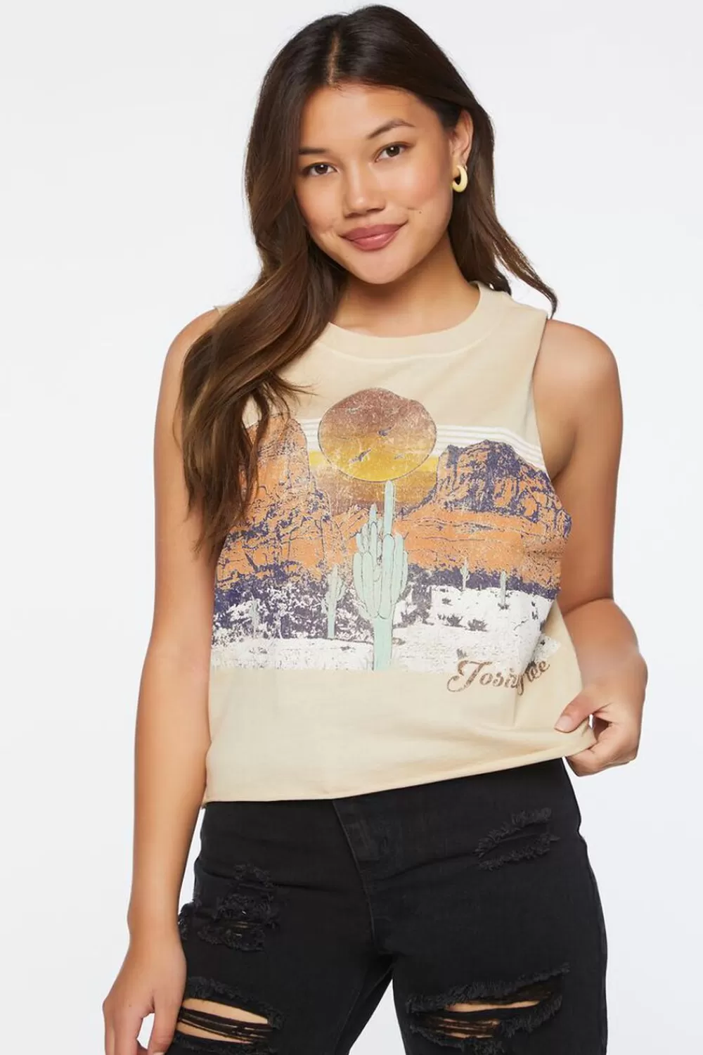 Forever 21 Joshua Tree Graphic Muscle Tee | Women Tops