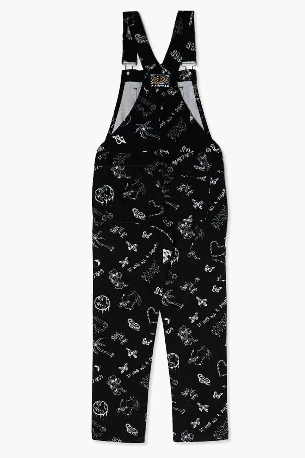 Dresses + Rompers>Forever 21 Kids Airwalk Overalls (Girls + Boys) Black/Multi