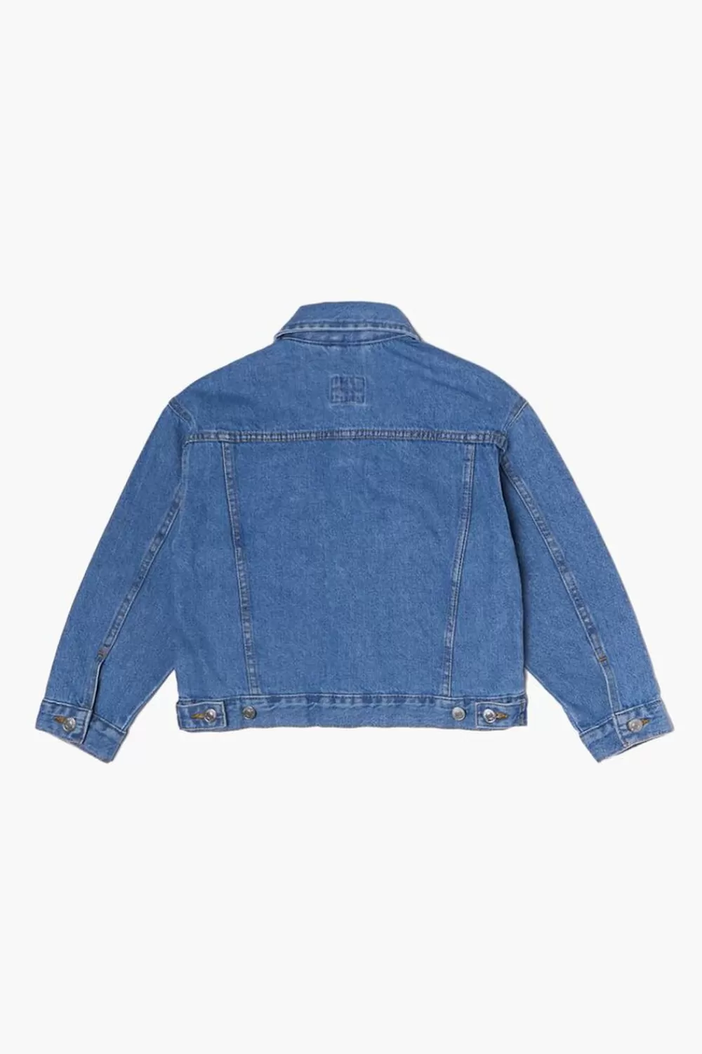 Jackets + Outerwear>Forever 21 Kids Denim Jacket (Girls + Boys) Medium Denim