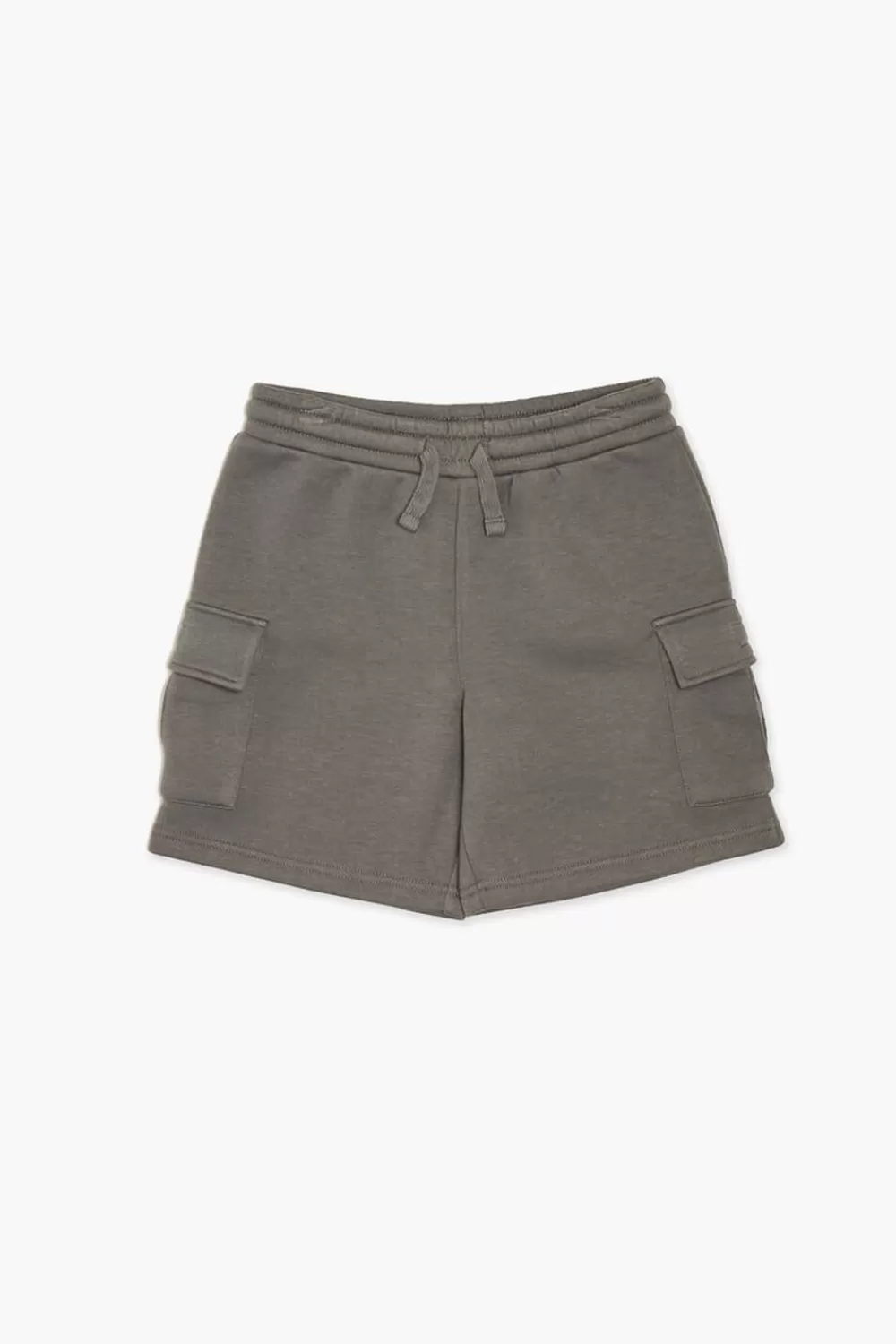 Bottoms>Forever 21 Kids Fleece Cargo Shorts (Girls + Boys) Charcoal