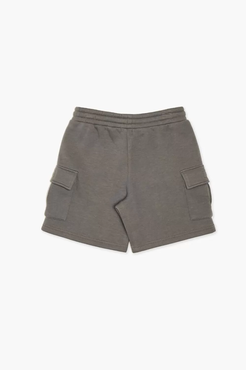 Bottoms>Forever 21 Kids Fleece Cargo Shorts (Girls + Boys) Charcoal