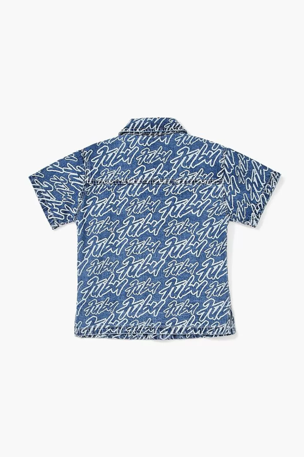 Tops>Forever 21 Kids Fubu Print Shirt (Girls + Boys) Blue/White