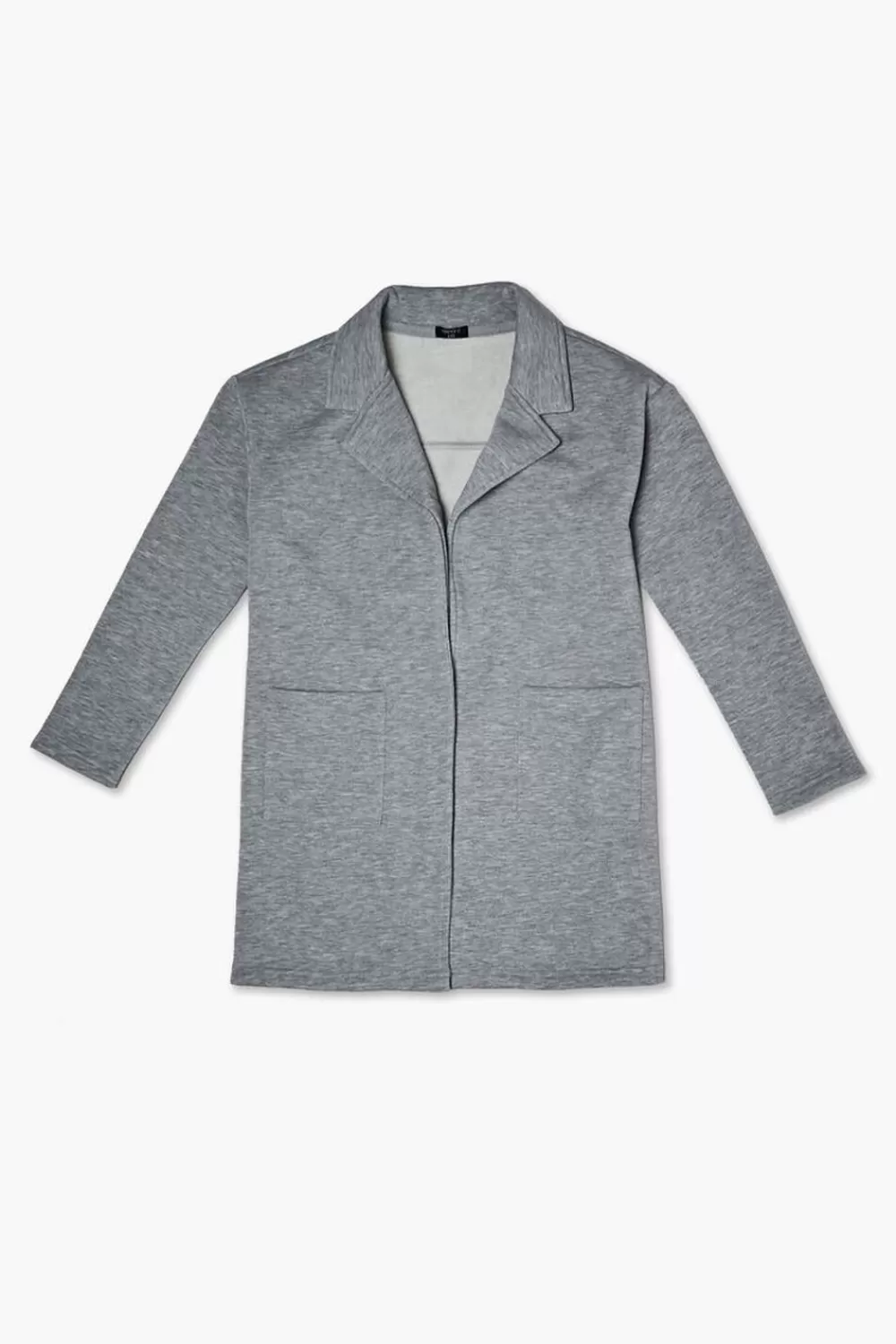 Jackets + Outerwear>Forever 21 Kids Heathered Open-Front Jacket (Girls + Boys) Heather Grey
