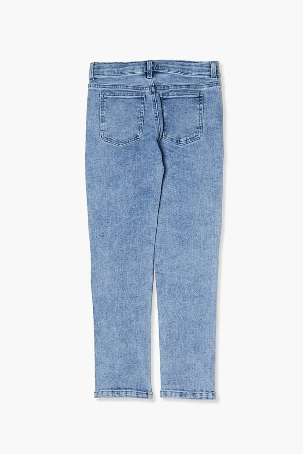 Bottoms>Forever 21 Kids Moto Utility Jeans (Girls + Boys) Light Denim