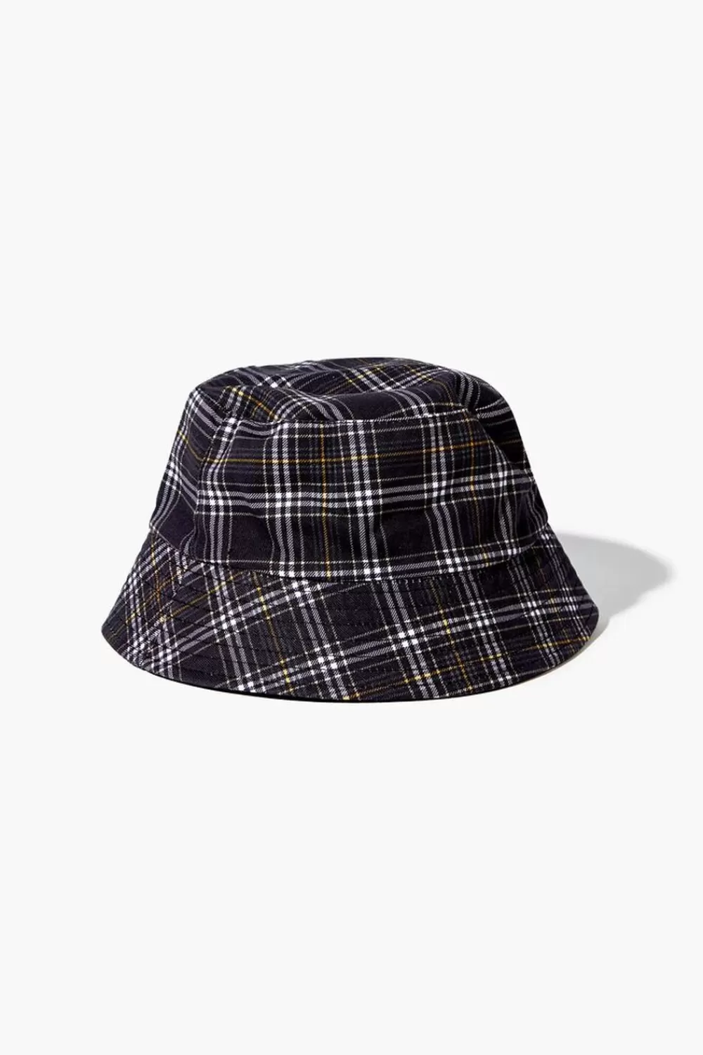 Accessories>Forever 21 Kids Plaid Bucket Hat (Girls + Boys) Black/Multi