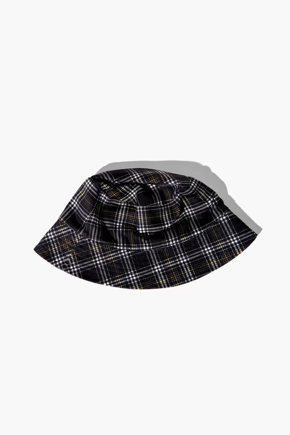 Accessories>Forever 21 Kids Plaid Bucket Hat (Girls + Boys) Black/Multi