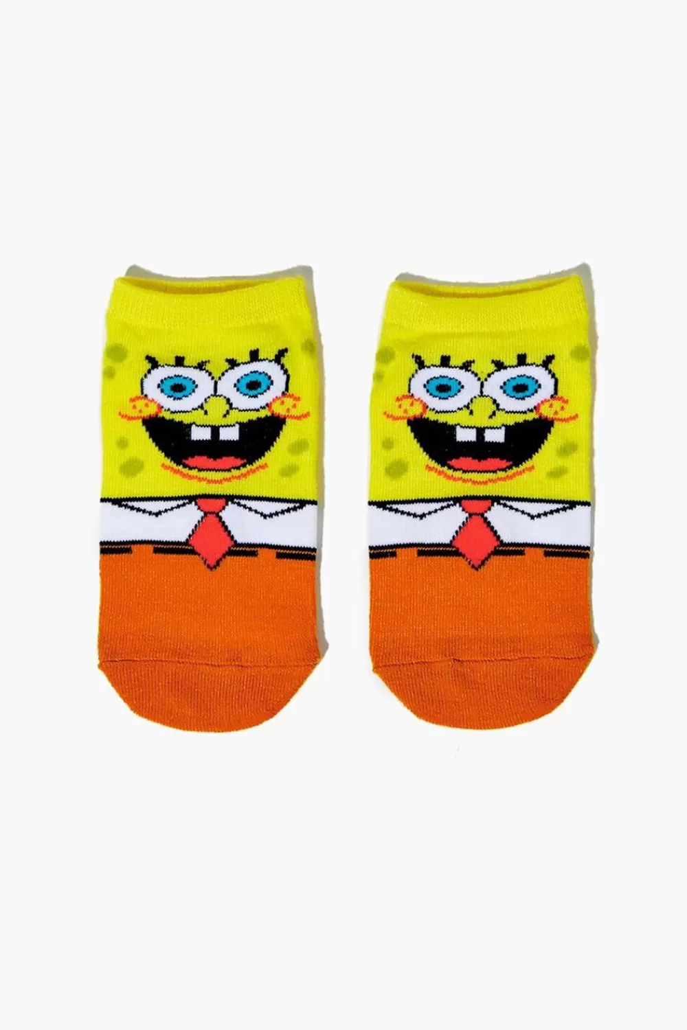 Accessories>Forever 21 Kids Spongebob Squarepants Ankle Sock Set - 3 Pack (Girls + Boys) Yellow/Multi