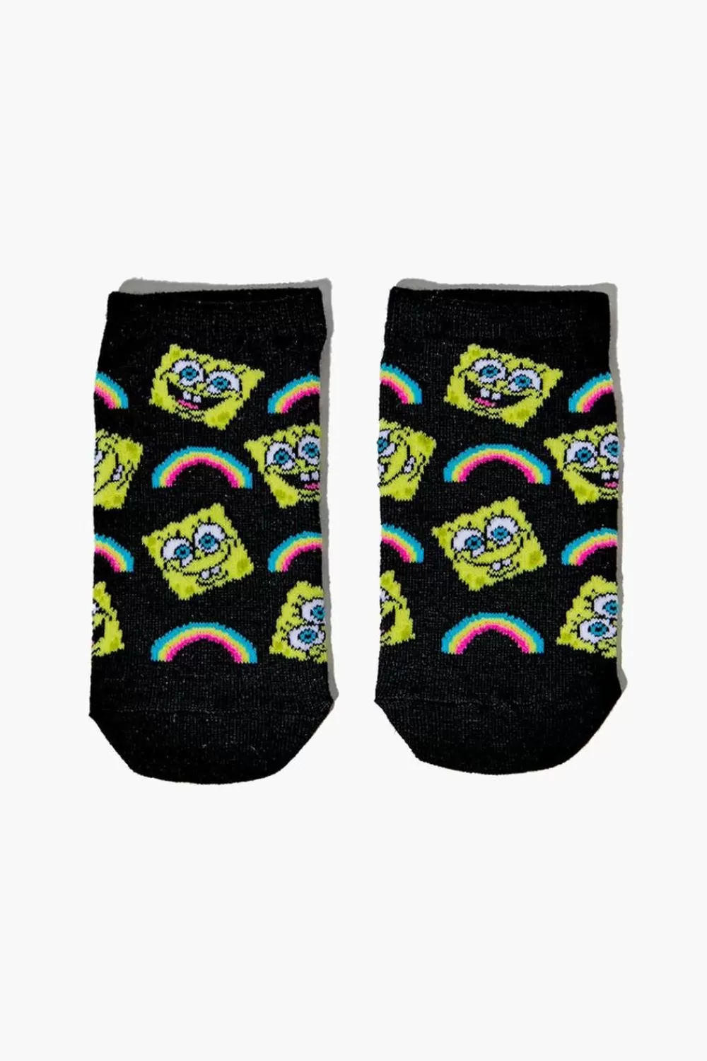 Accessories>Forever 21 Kids Spongebob Squarepants Ankle Sock Set - 3 Pack (Girls + Boys) Yellow/Multi