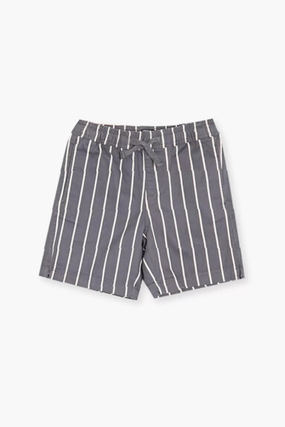 Bottoms>Forever 21 Kids Striped Drawstring Shorts (Girls + Boys) Grey/Cream
