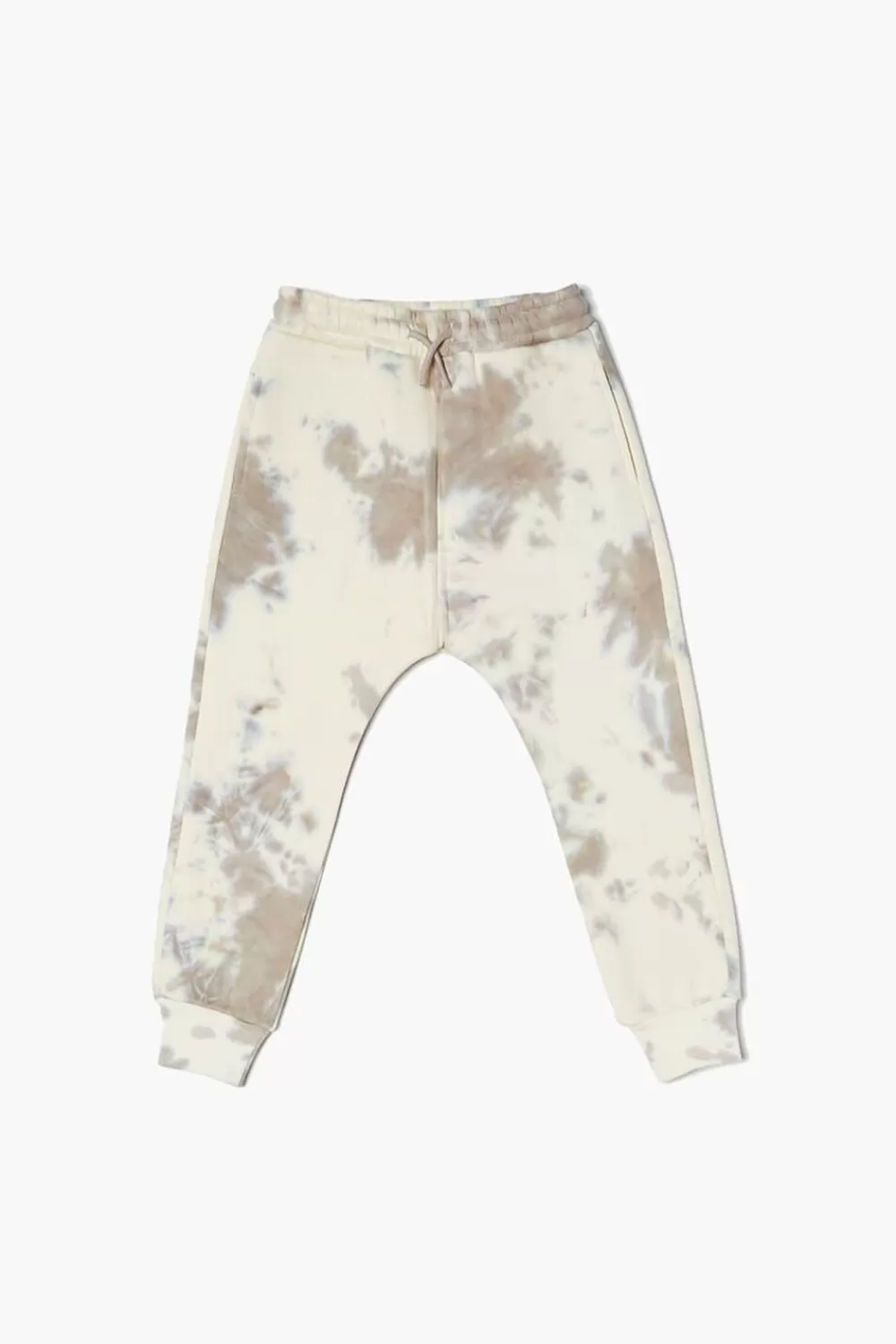 Bottoms>Forever 21 Kids Tie-Dye Joggers (Girls + Boys) Tan/Cream