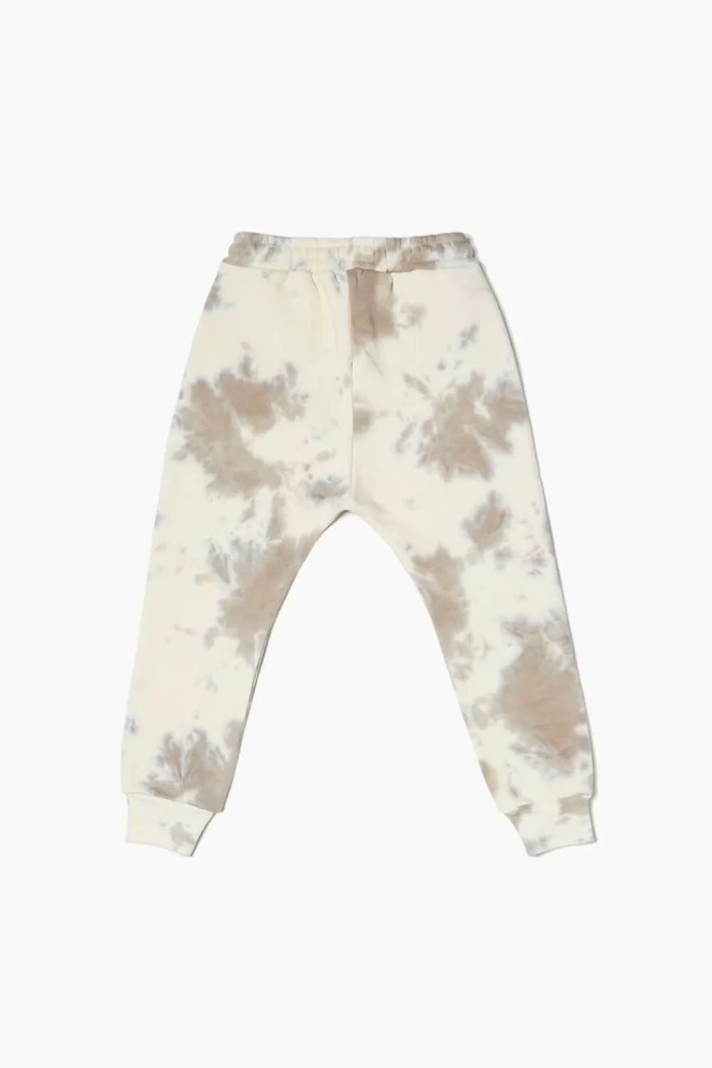 Bottoms>Forever 21 Kids Tie-Dye Joggers (Girls + Boys) Tan/Cream