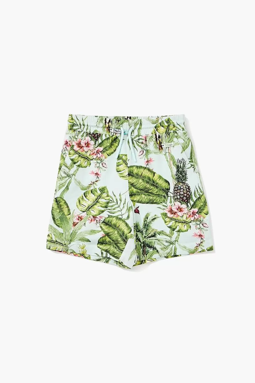 Bottoms>Forever 21 Kids Tropical Print Shorts (Girls + Boys) Green/Multi
