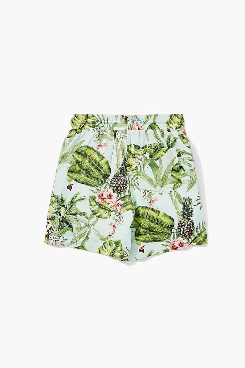 Bottoms>Forever 21 Kids Tropical Print Shorts (Girls + Boys) Green/Multi