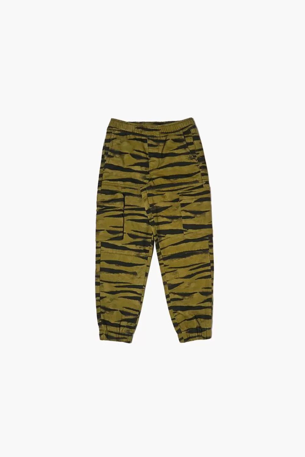 Bottoms>Forever 21 Kids Zebra Cargo Joggers (Girls + Boys) Black/Multi