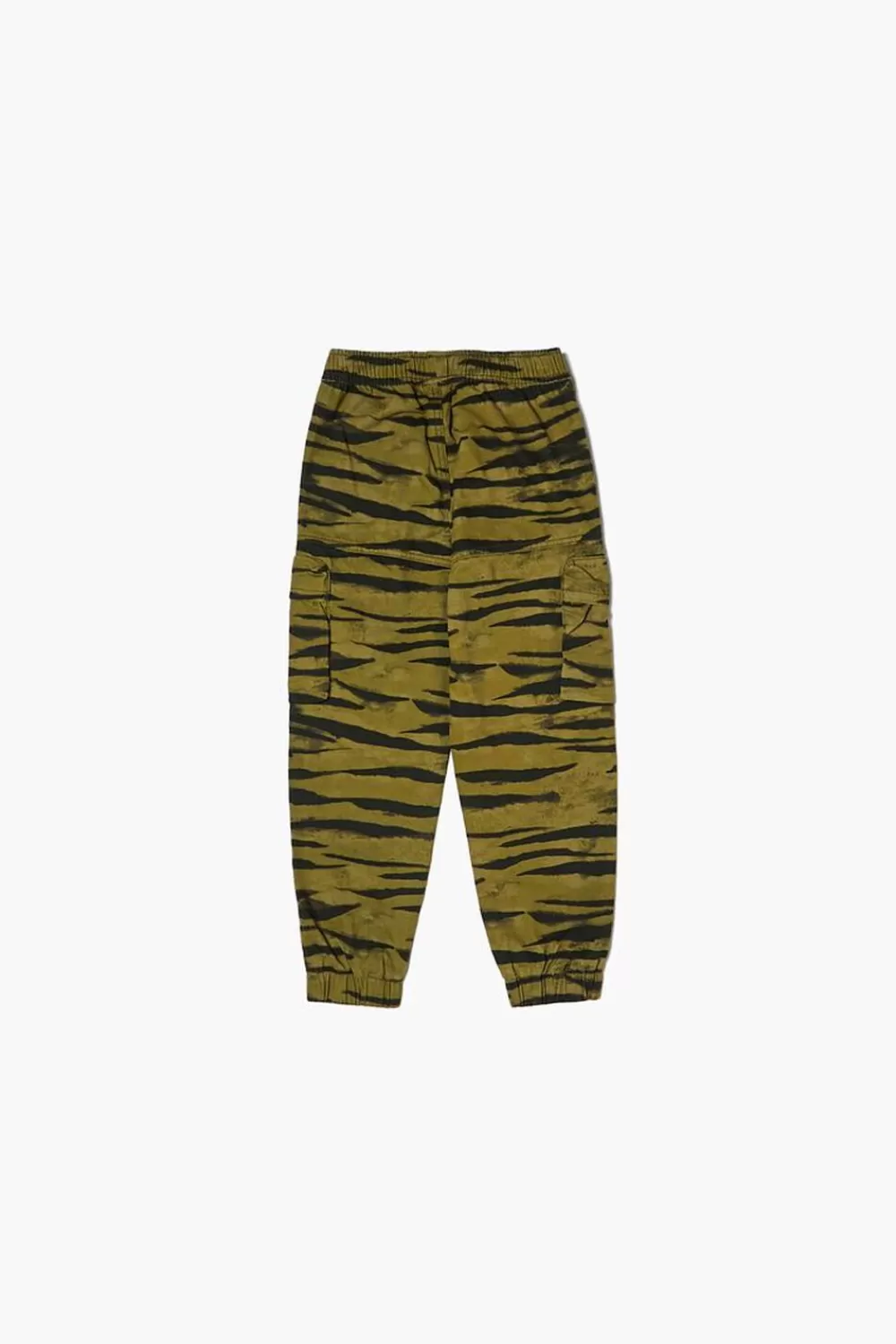 Bottoms>Forever 21 Kids Zebra Cargo Joggers (Girls + Boys) Black/Multi