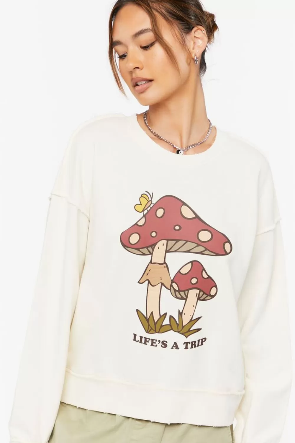 Forever 21 Life's A Trip Graphic Pullover | Women Tops