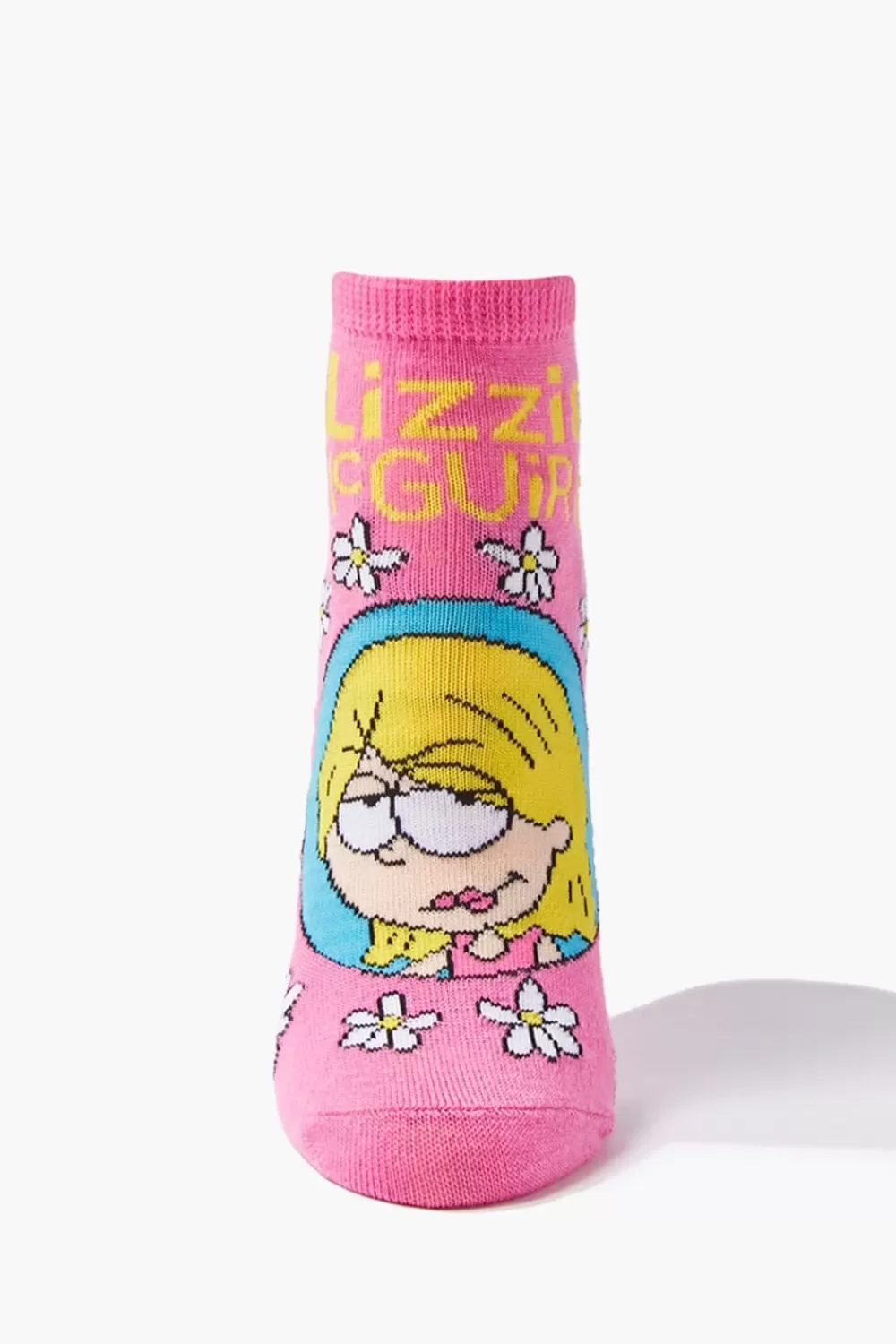 Socks + Tights>Forever 21 Lizzie Mcguire Ankle Socks Pink/Multi