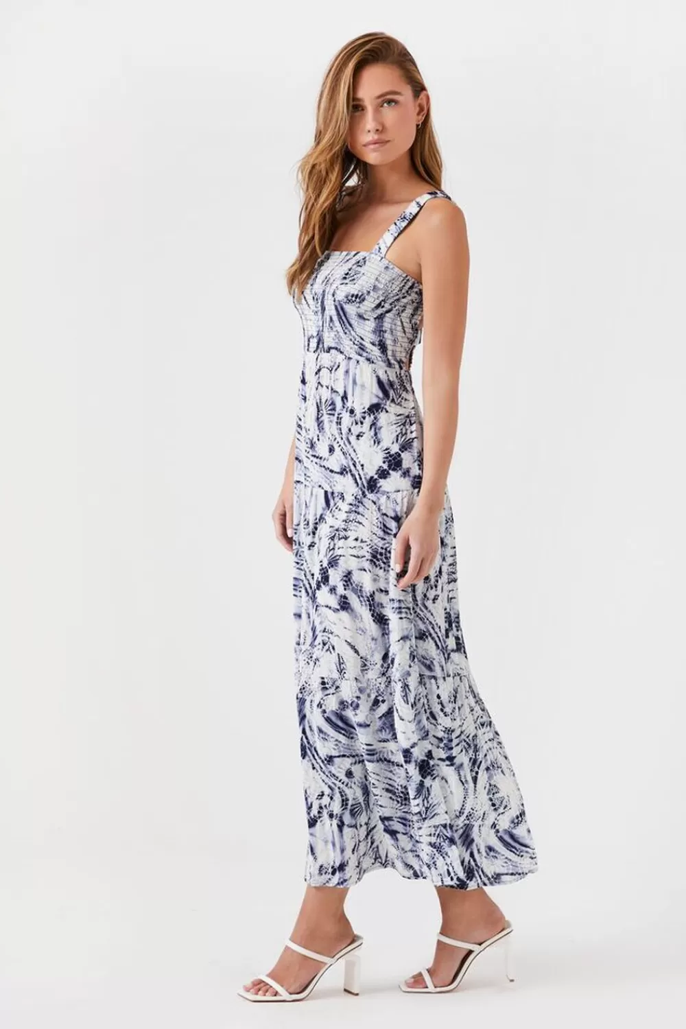 Forever 21 Marble Print Caged Maxi Dress | Women Dresses