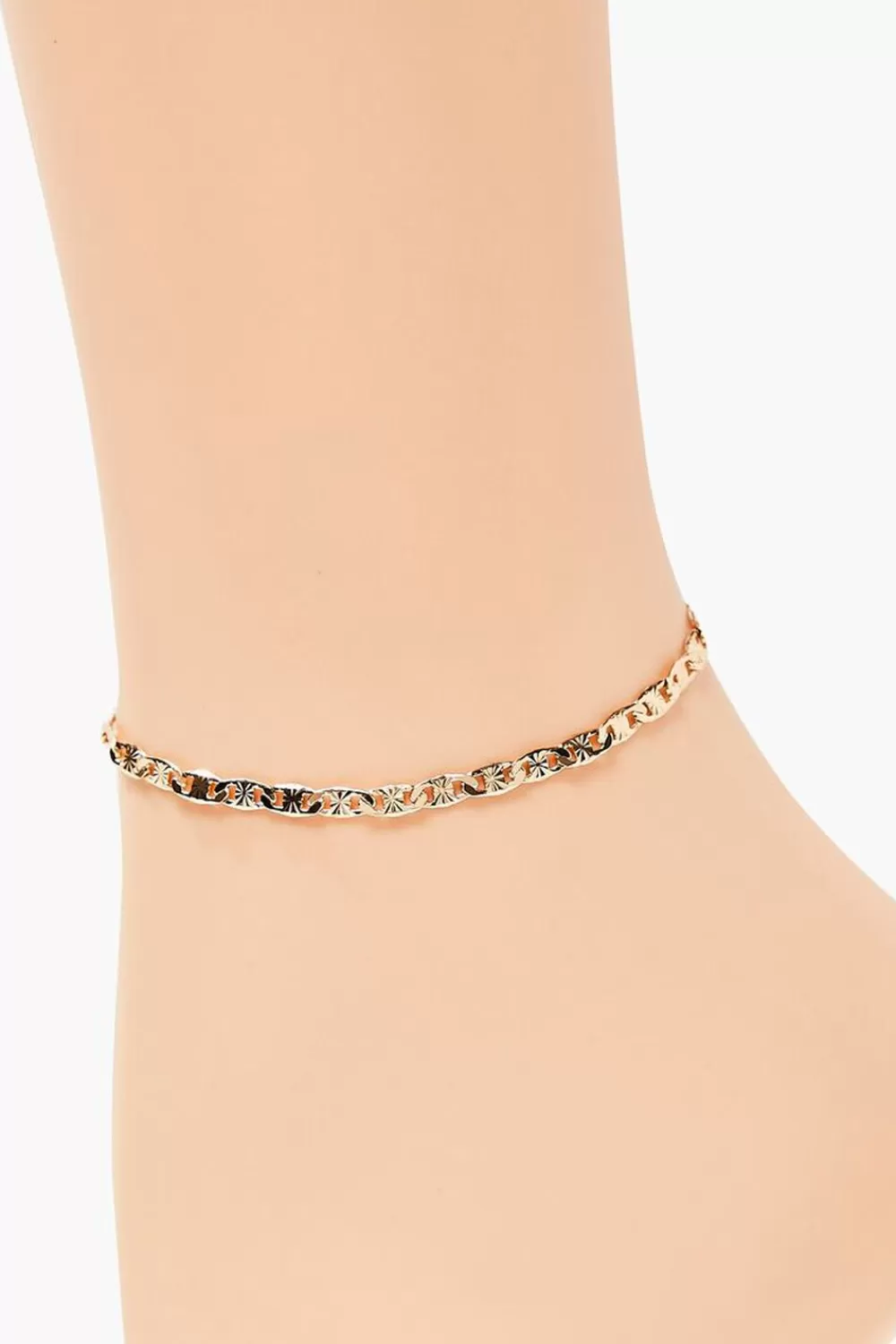 Body Jewelry>Forever 21 Mariner Chain Anklet Gold