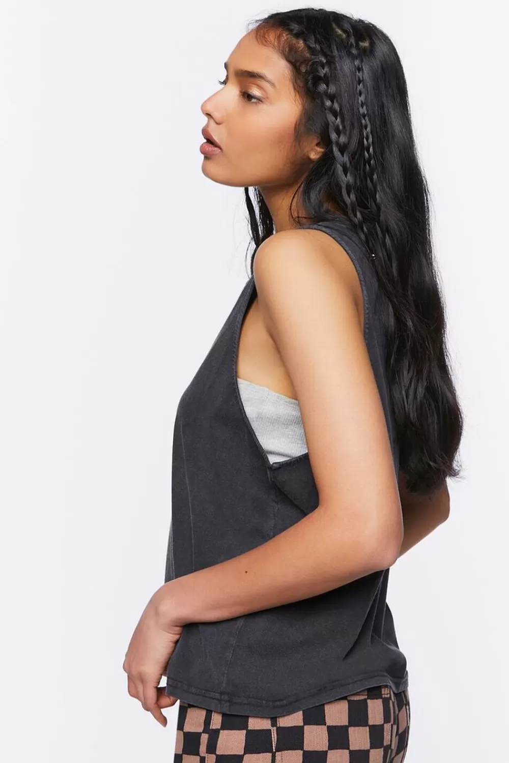 Forever 21 Mineral Wash Muscle Tee | Women Tops