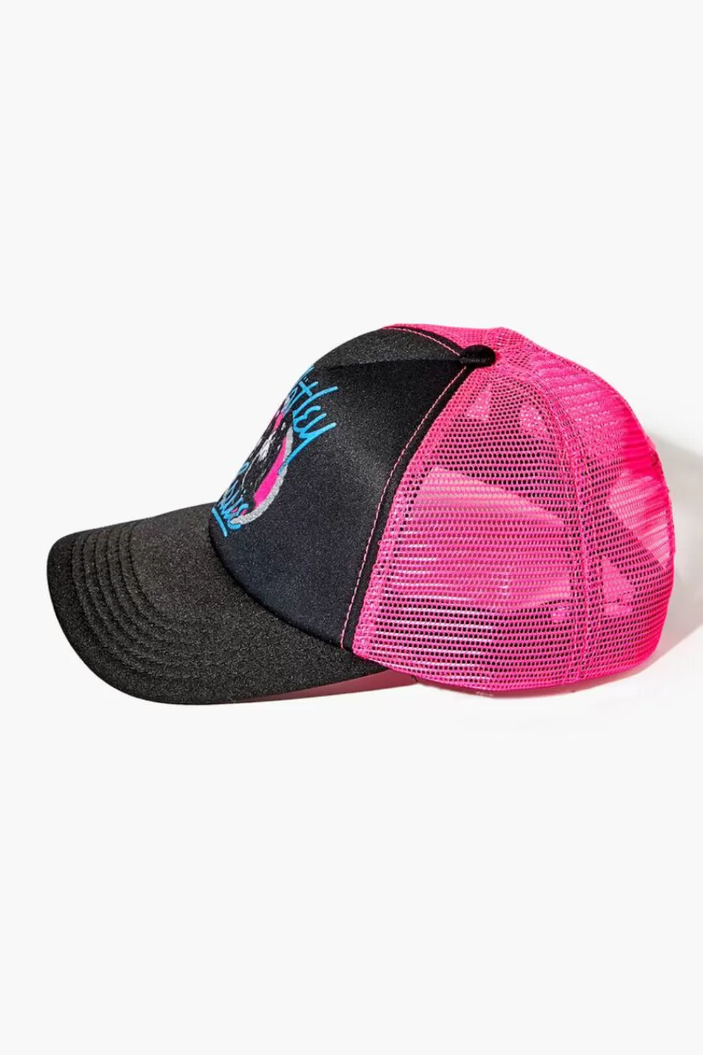 Hats + Beanies>Forever 21 Motley Crue Graphic Trucker Hat Black/Multi