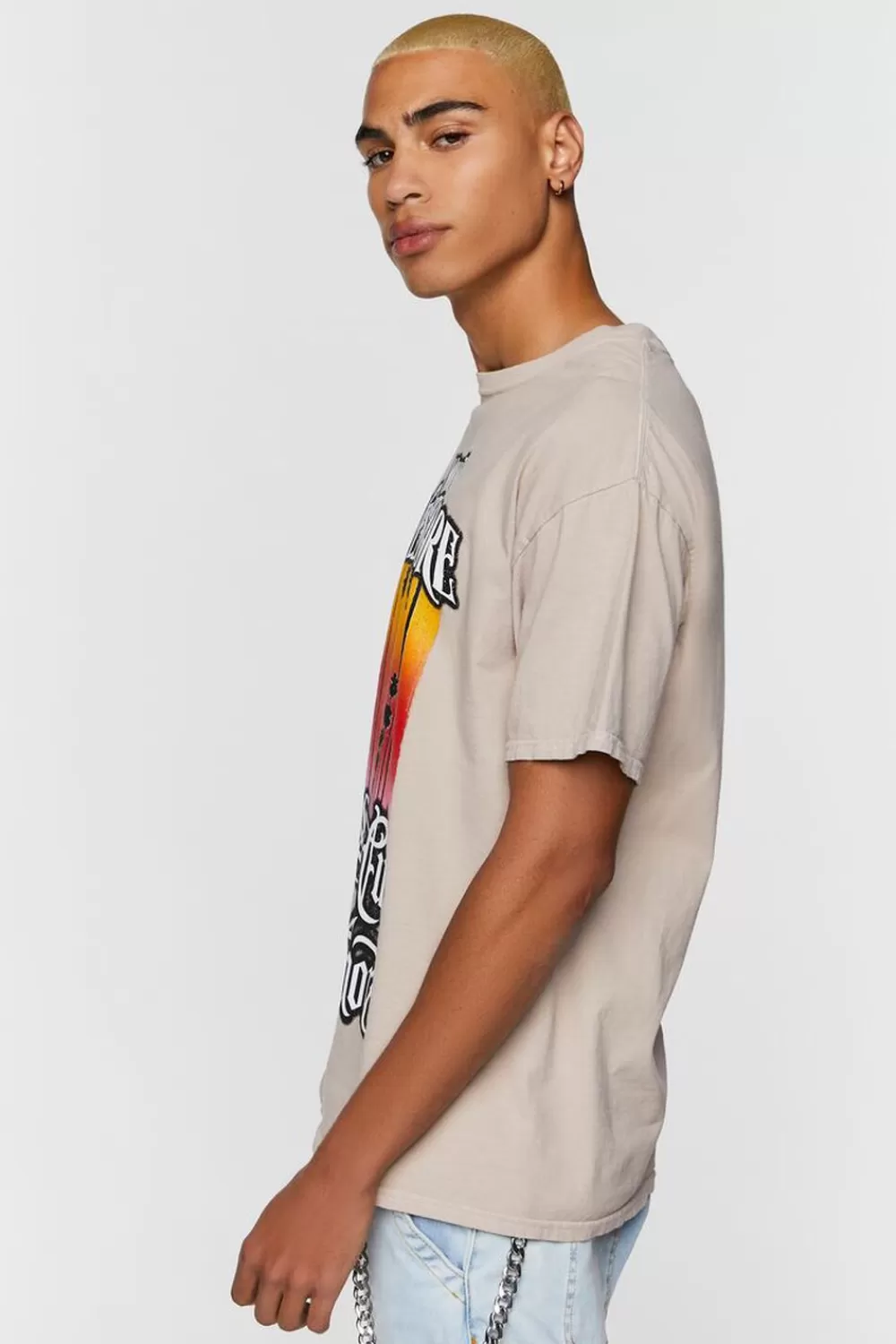 Graphic Tees>Forever 21 Mount Westmore Graphic Tee Taupe/Multi