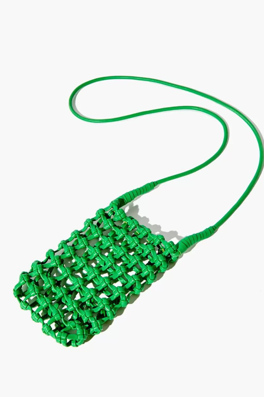 Bags + Backpacks>Forever 21 Netted Travel Crossbody Bag Green