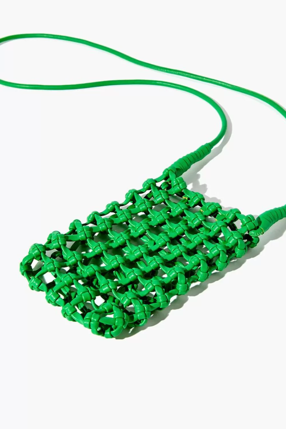 Bags + Backpacks>Forever 21 Netted Travel Crossbody Bag Green