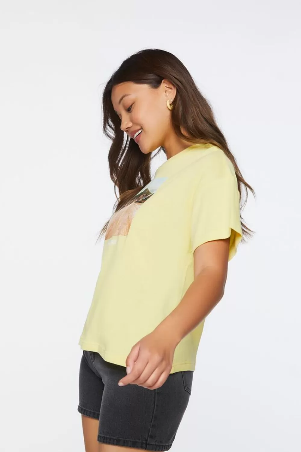 Forever 21 No Signal Graphic Crew Neck Tee | Women Tops