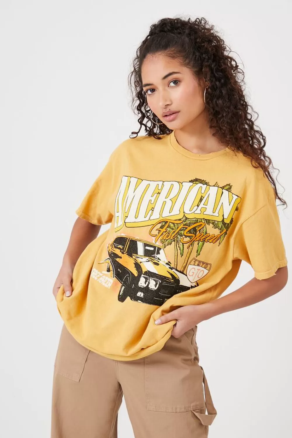 Forever 21 Oversized Fast Speed Graphic Tee | Women Tops