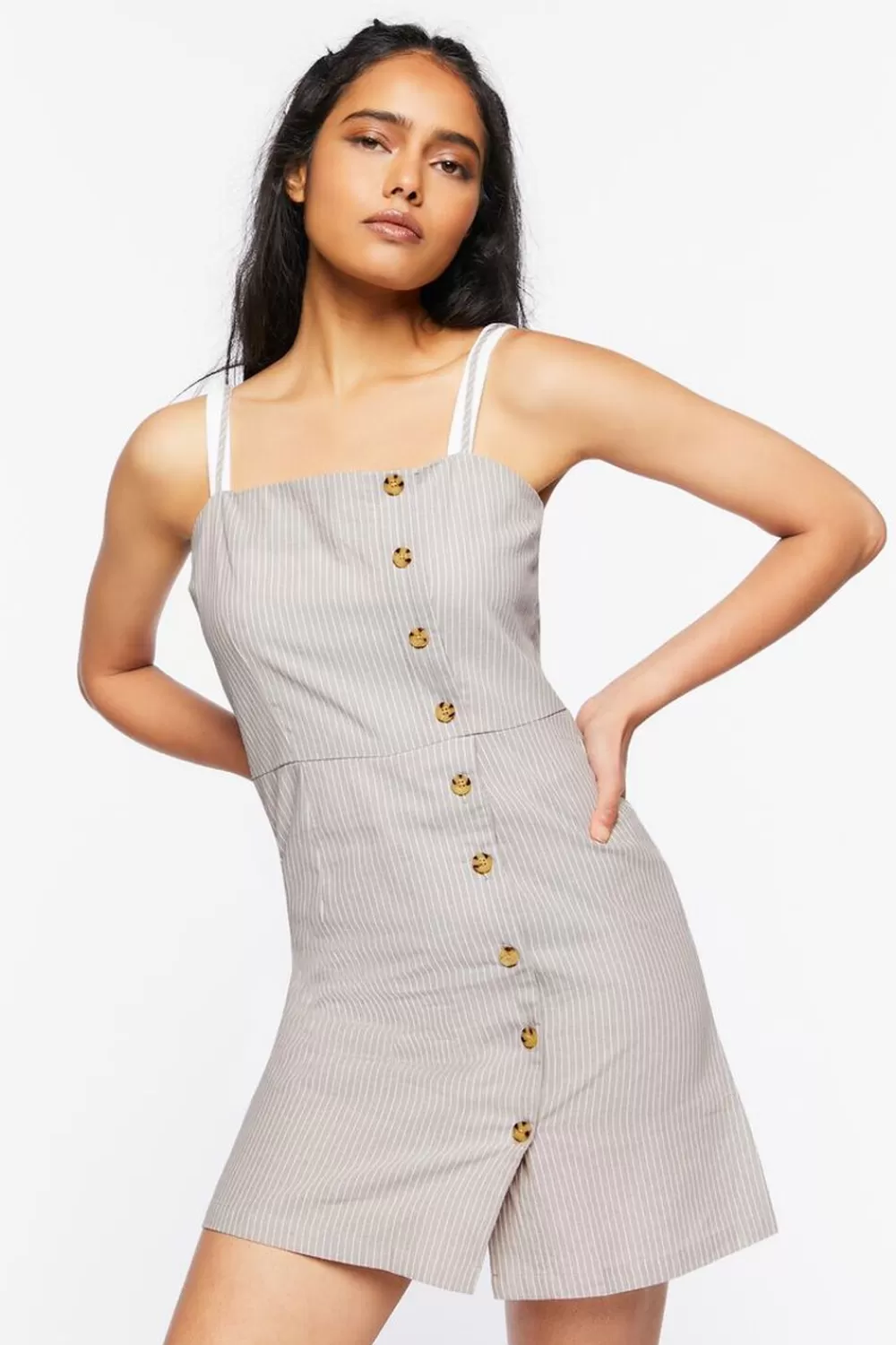 Forever 21 Pinstriped Mini Cami Dress | Women Dresses