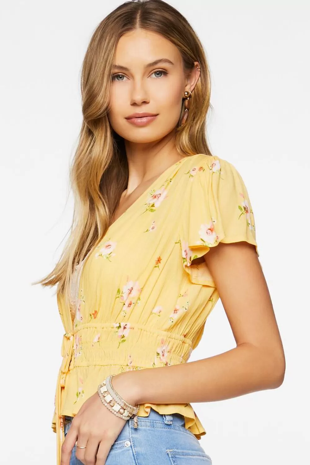 Forever 21 Plunging Floral Print Top | Women Tops