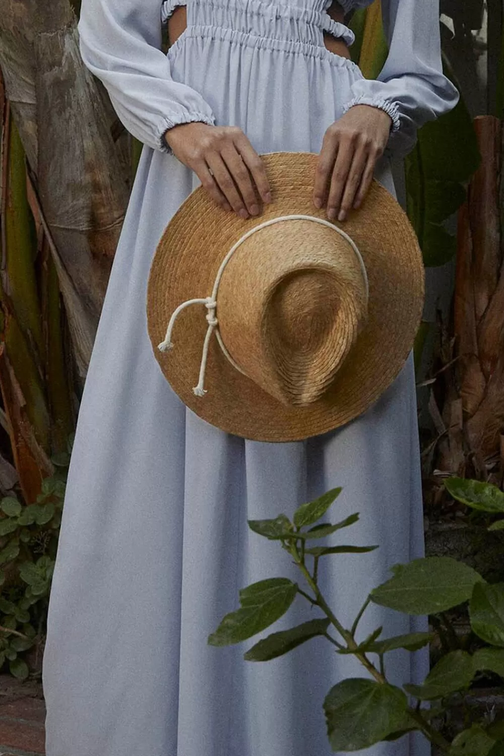 Hats + Beanies>Forever 21 Premium Palm Straw Fedora Natural